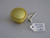 Golden Knob with Studded Edge