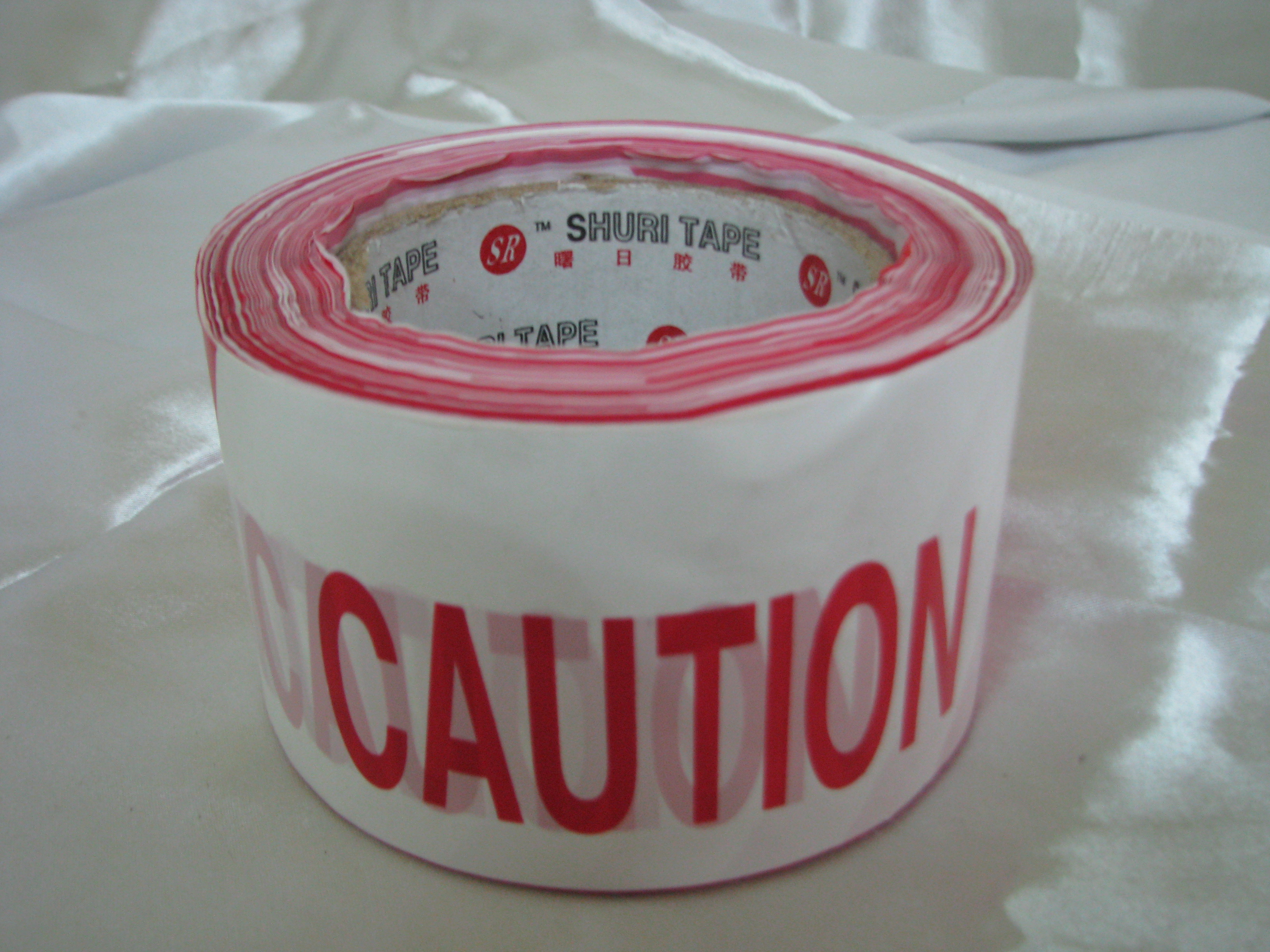 Red/White 7cm Warning Tape Devsons Industries Ltd Safety & Tools