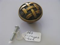 Bronze Knob with Studded Weave