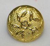 Golden Knob with Floral Design