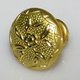 Golden Knob with Floral Design