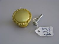 Golden Knob with Studded Edge