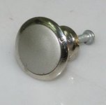 Grey Knob with Silver Edged Finish